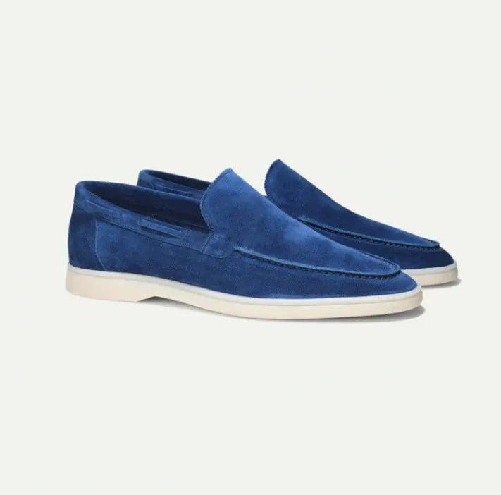 Suede loafers easy slip-on fit