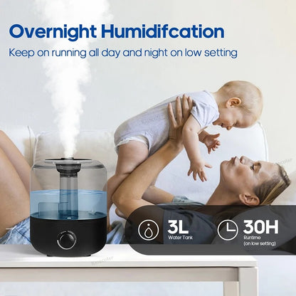 Large capacity home air humidifier sleep comfort
