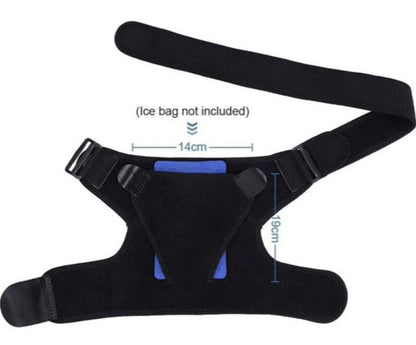 Adjustable shoulder compression brace for rotator cuff and AC joint support