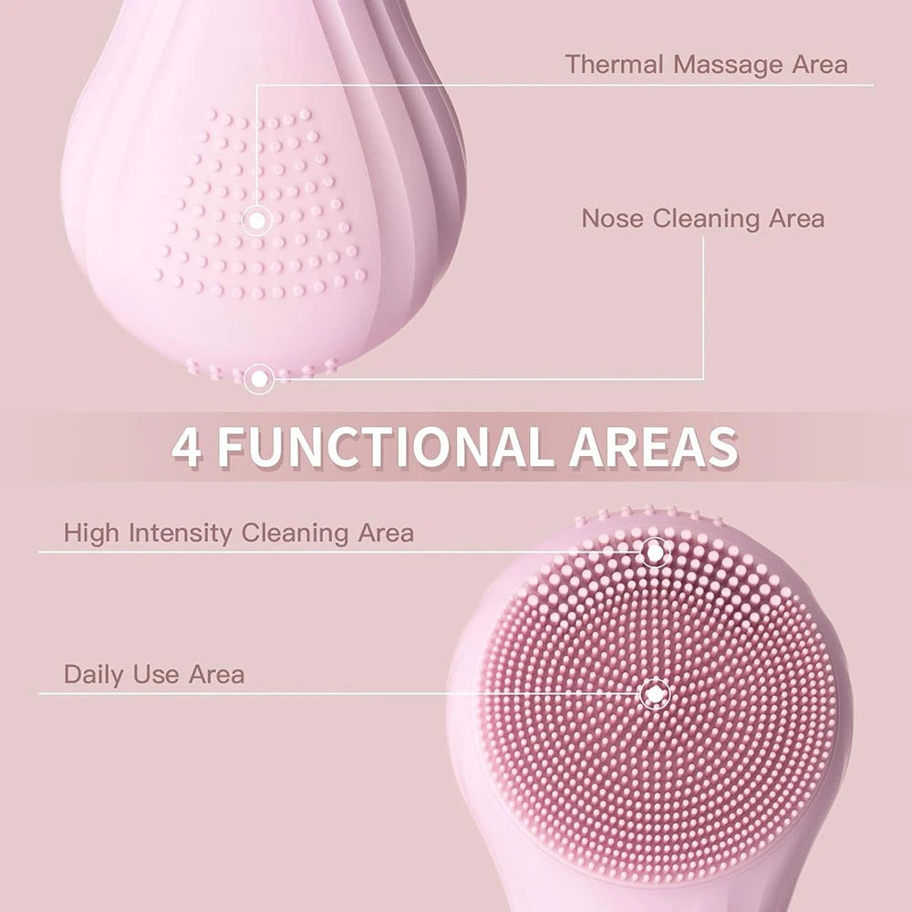 Sonic cleansing brush deep pore exfoliation skincare