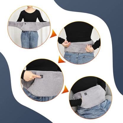 Heated abdominal belt IBS bloating relief