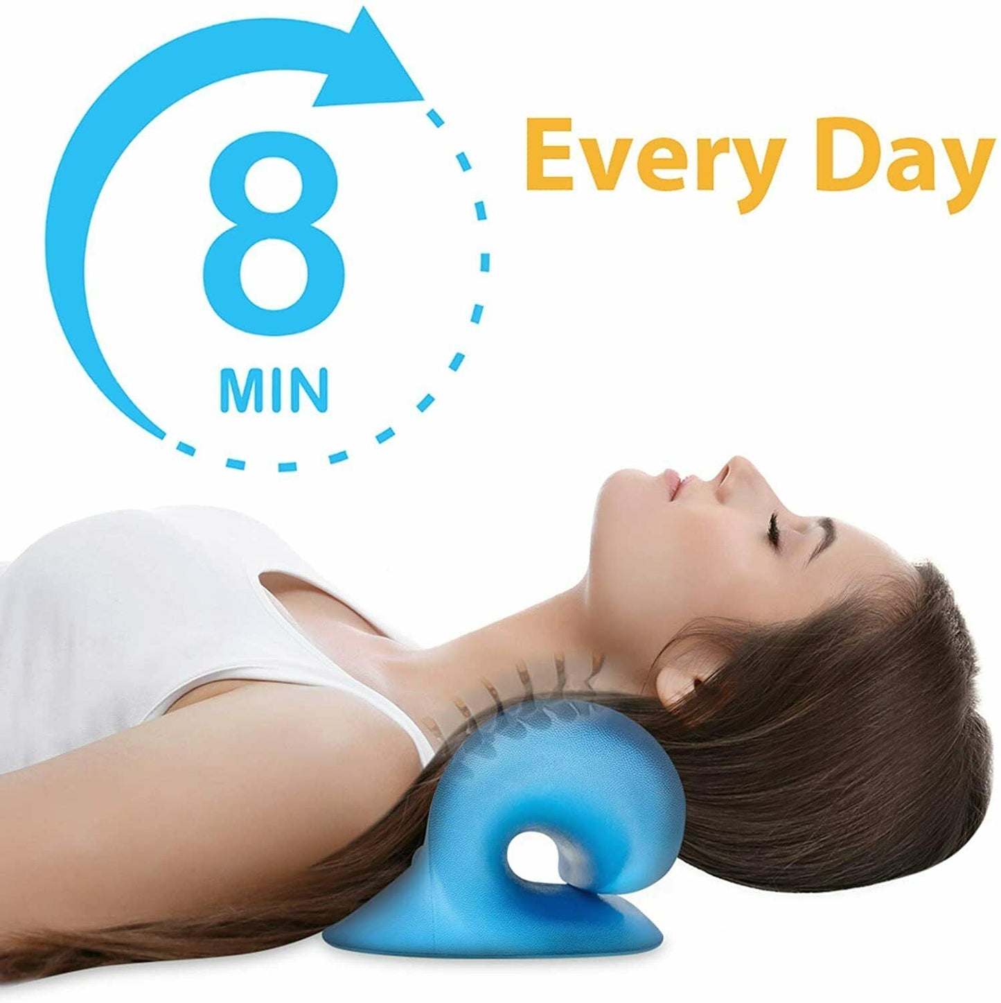 Neck relaxer stretcher cervical tension release pillow