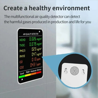 Smart air quality monitor CO and allergen detection