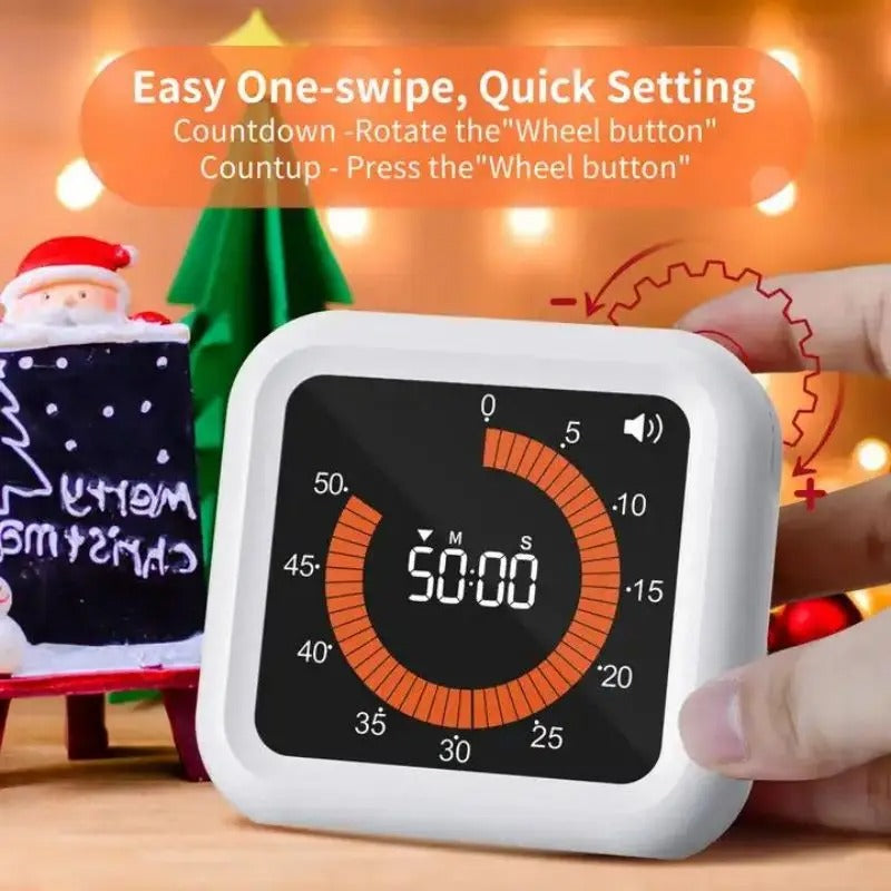 Visual focus silent countdown timer for work and study