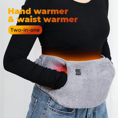 Heated abdominal belt IBS bloating relief