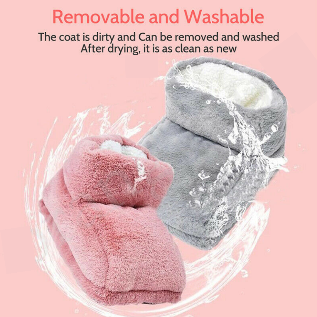 USB electric heated foot warmer thermal bootie for cold feet and circulation