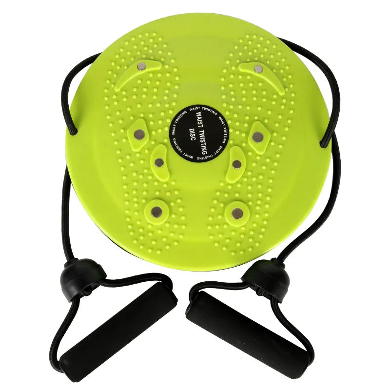 Twisting disc curve shaper waist trainer with handles