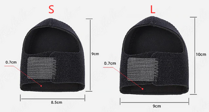Adjustable cushion heel protector wrap with breathable insert