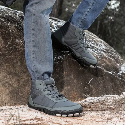 Winter barefoot shoes warm and cozy insulated