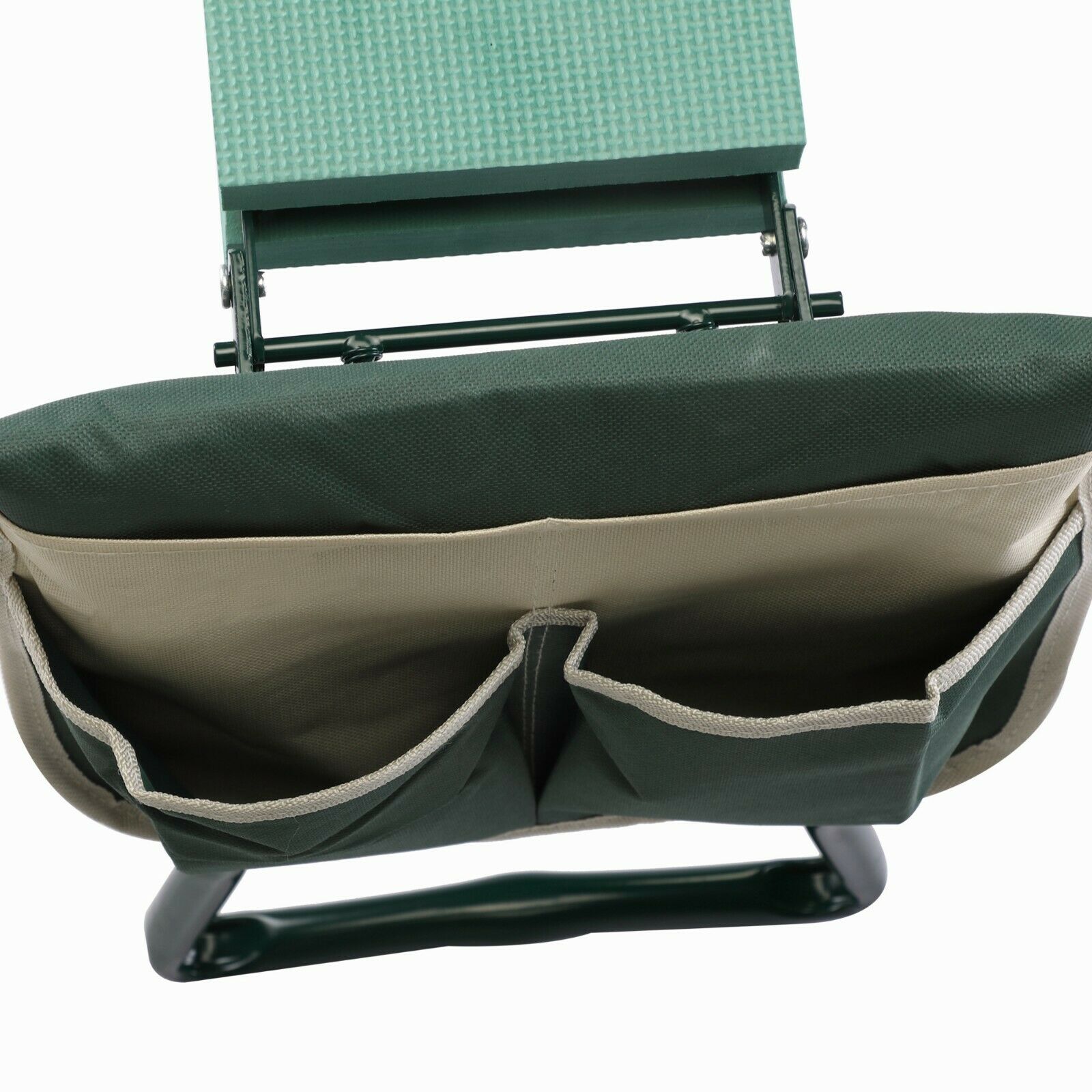 Padded convertible gardening kneeler seat with handles