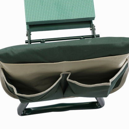 Padded convertible gardening kneeler seat with handles