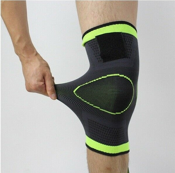 3D-knit knee compression sleeve for arthritis and patellar support