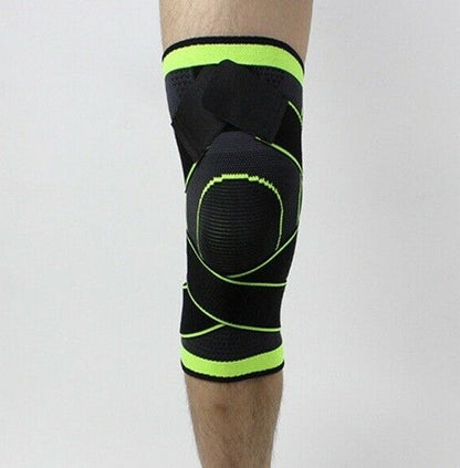 3D-knit knee compression sleeve for arthritis and patellar support