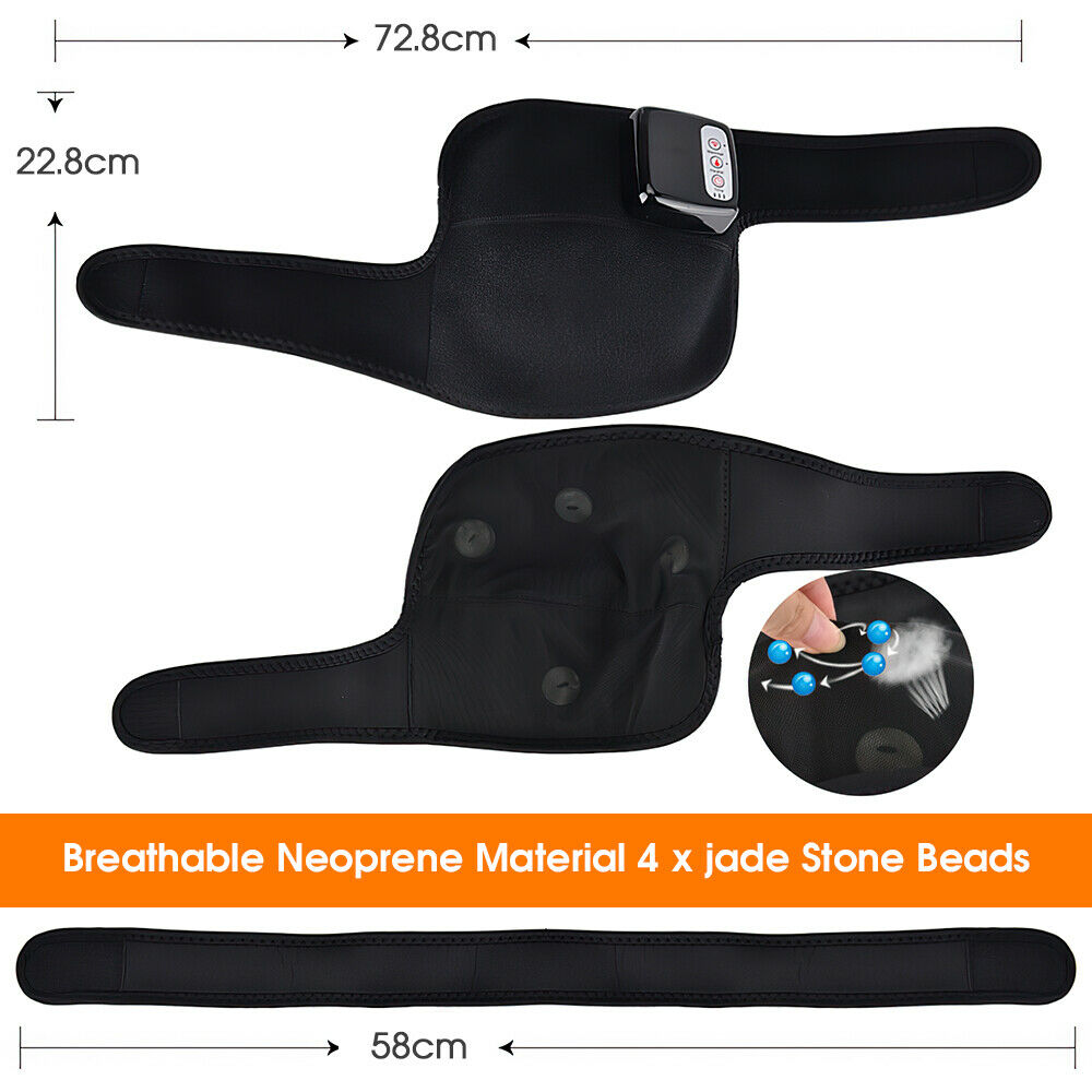 Cordless heated knee massager with vibration therapy for arthritis