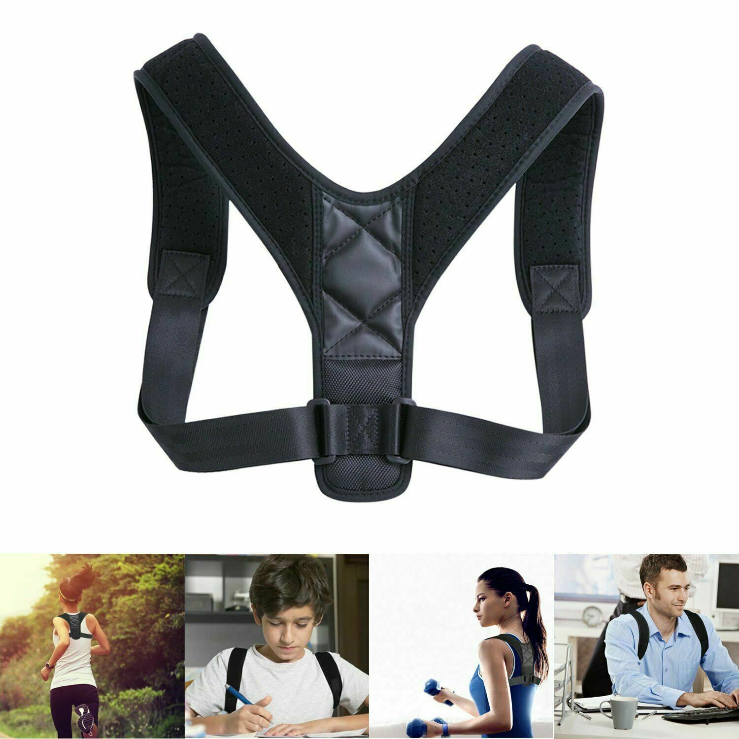 Body posture corrector back and neck brace