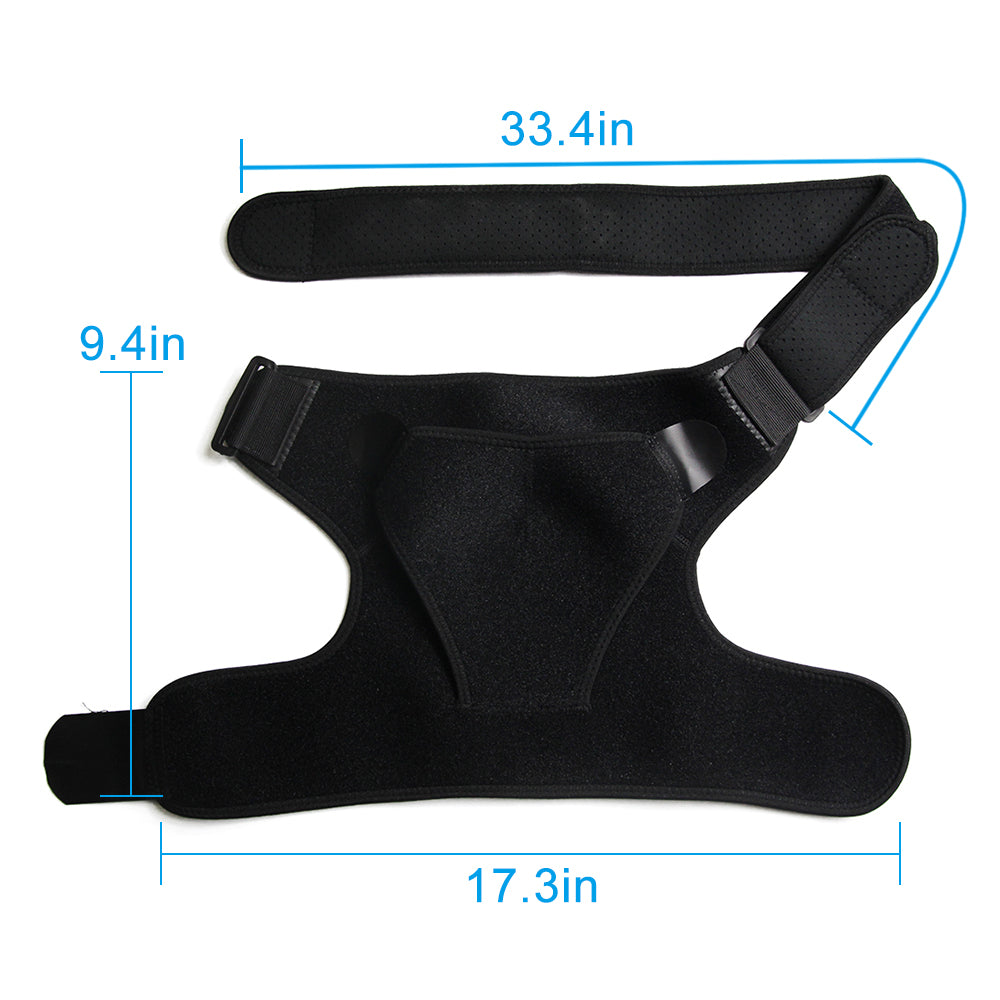 Ergonomic compression shoulder brace universal fit men and women