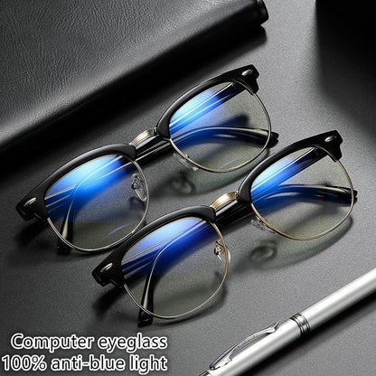Anti-glare blue light blocking glasses for computer and screen use