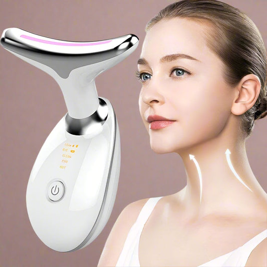 LED light therapy 7-color face and neck massager wand