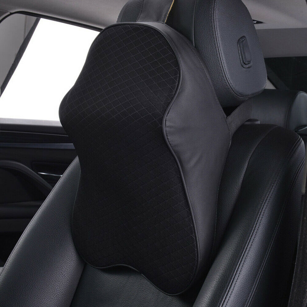 Ergonomic memory foam car neck pillow headrest for driving comfort
