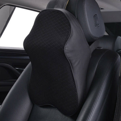 Ergonomic memory foam car neck pillow headrest for driving comfort