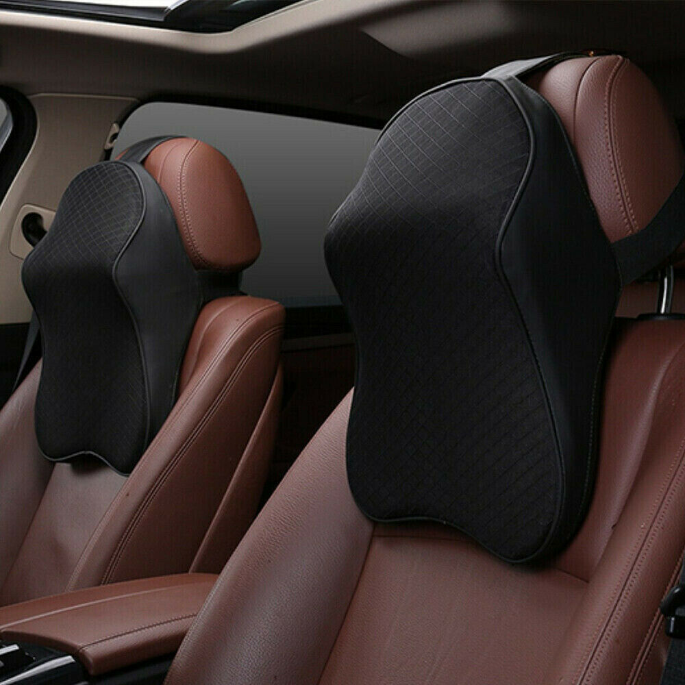 Ergonomic memory foam car neck pillow headrest for driving comfort