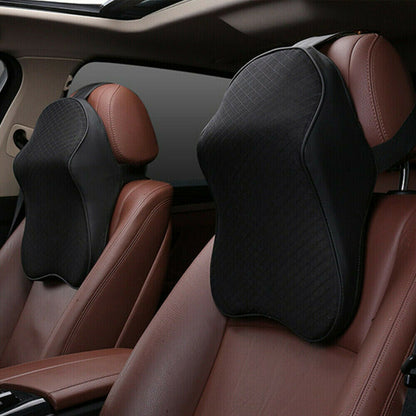 Ergonomic memory foam car neck pillow headrest for driving comfort