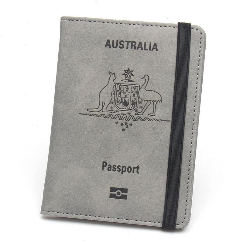 Travel passport wallet organized RFID-blocking document holder