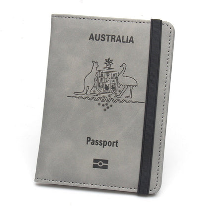 Travel passport wallet organized RFID-blocking document holder
