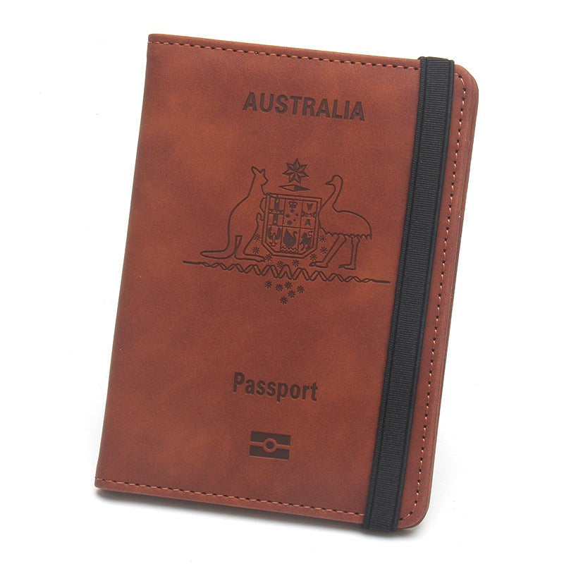 Travel passport wallet organized RFID-blocking document holder