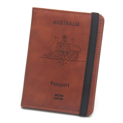 Travel passport wallet organized RFID-blocking document holder