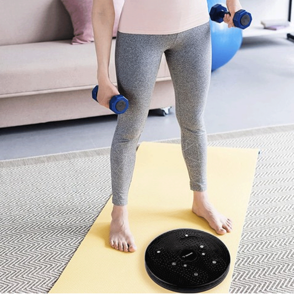 Twisting disc curve shaper waist trainer with handles