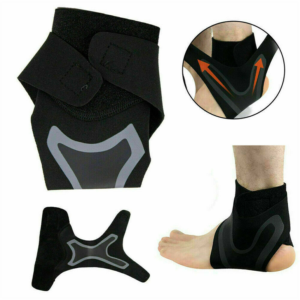 Adjustable ankle and plantar fasciitis compression wrap brace