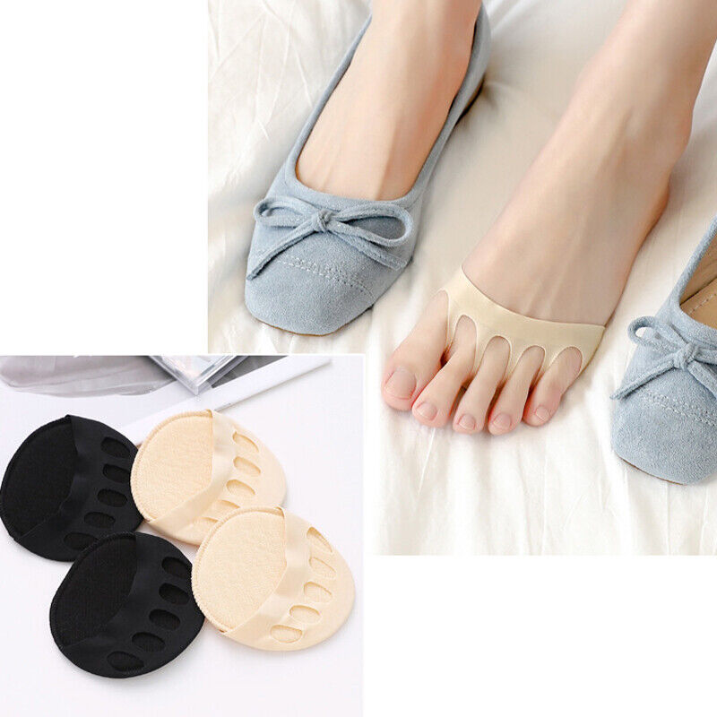 Five-toe gel forefoot pads for ball of foot pain and bunions