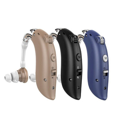 Rechargeable behind-the-ear digital hearing aid with noise reduction