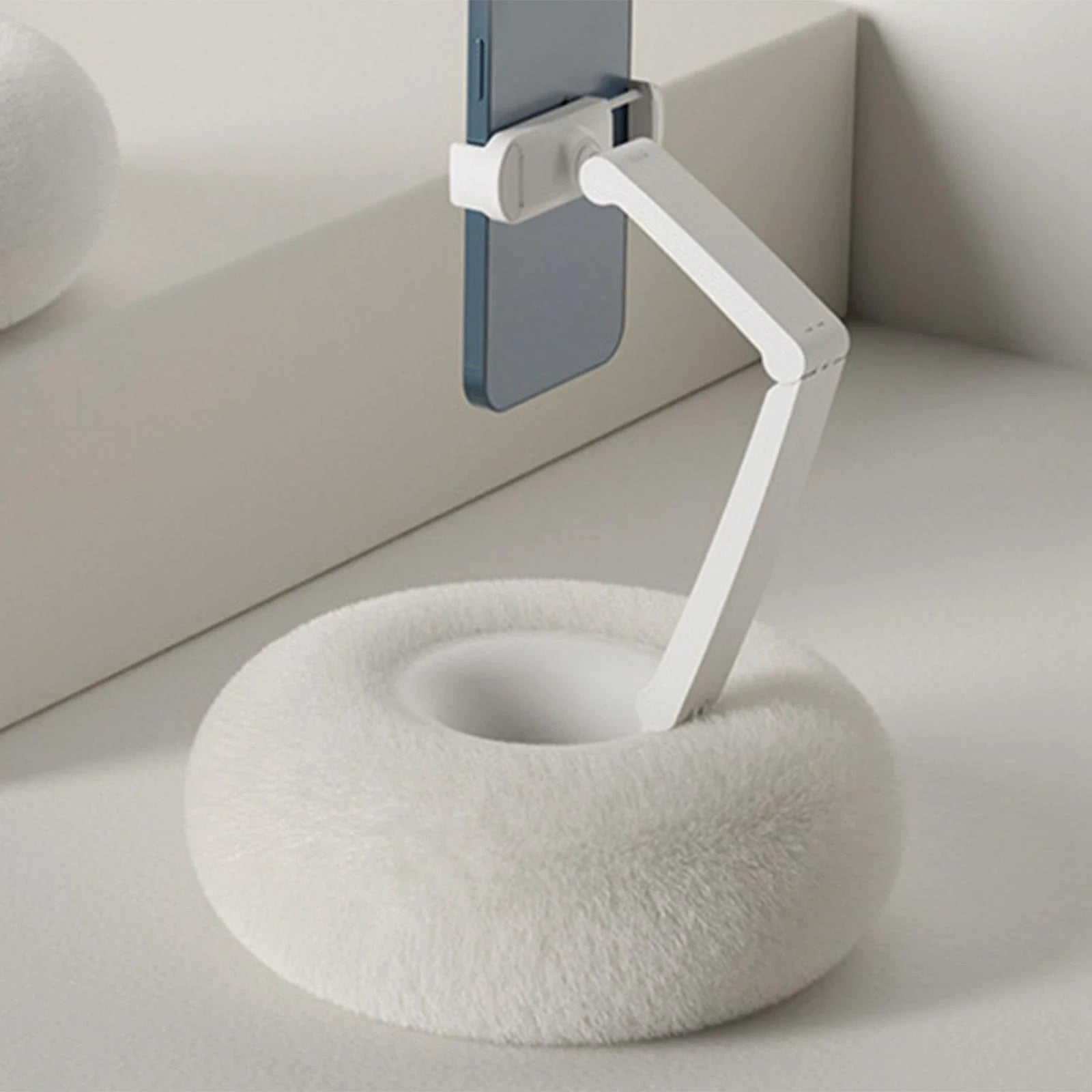 Adjustable mobile phone holder pillow hands-free cushion