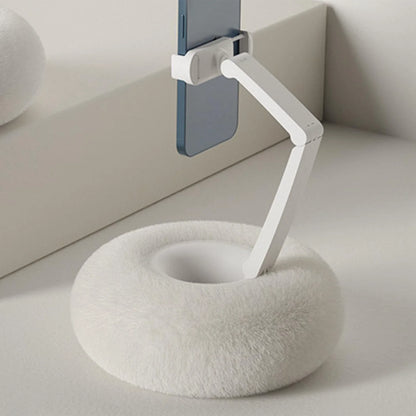 Adjustable mobile phone holder pillow hands-free cushion