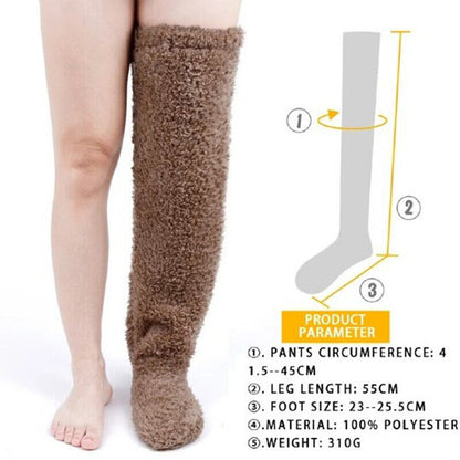 Winter knee-high thermal warm socks