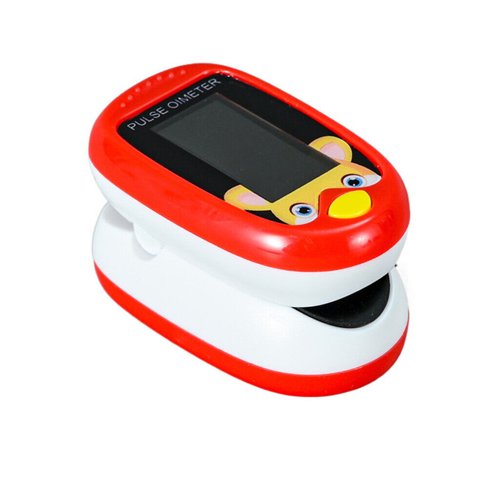 Pediatric kids finger pulse oximeter SpO2 and heart rate monitor