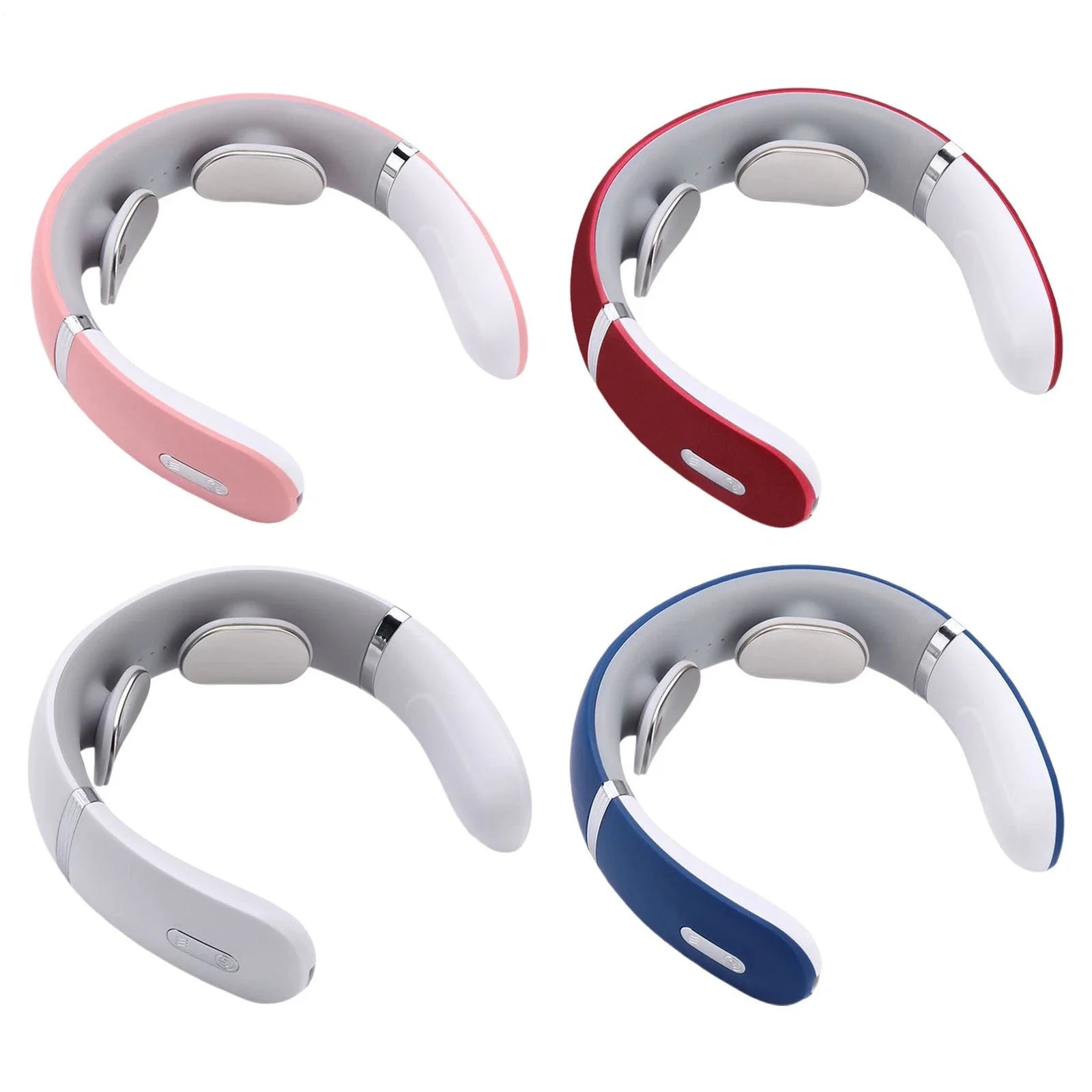 Smart electric heated shiatsu neck and shoulder massager