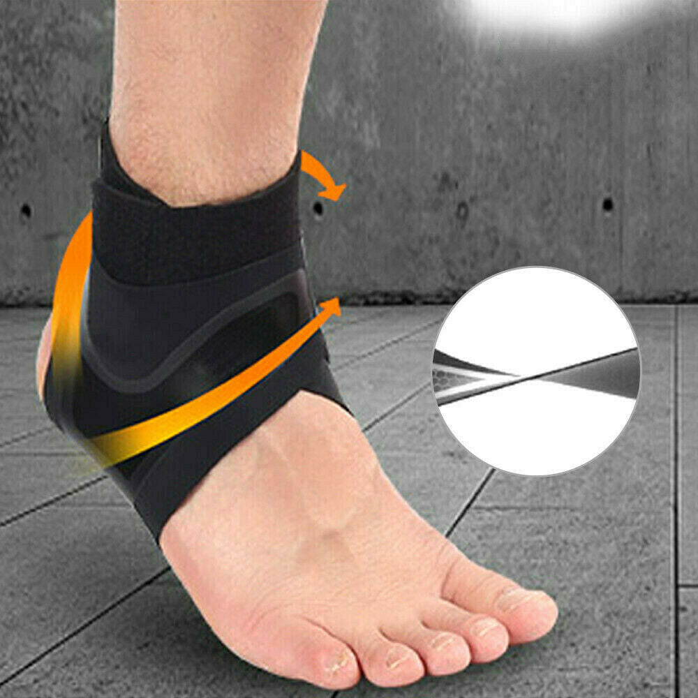 Adjustable ankle and plantar fasciitis compression wrap brace
