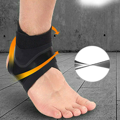 Adjustable ankle and plantar fasciitis compression wrap brace