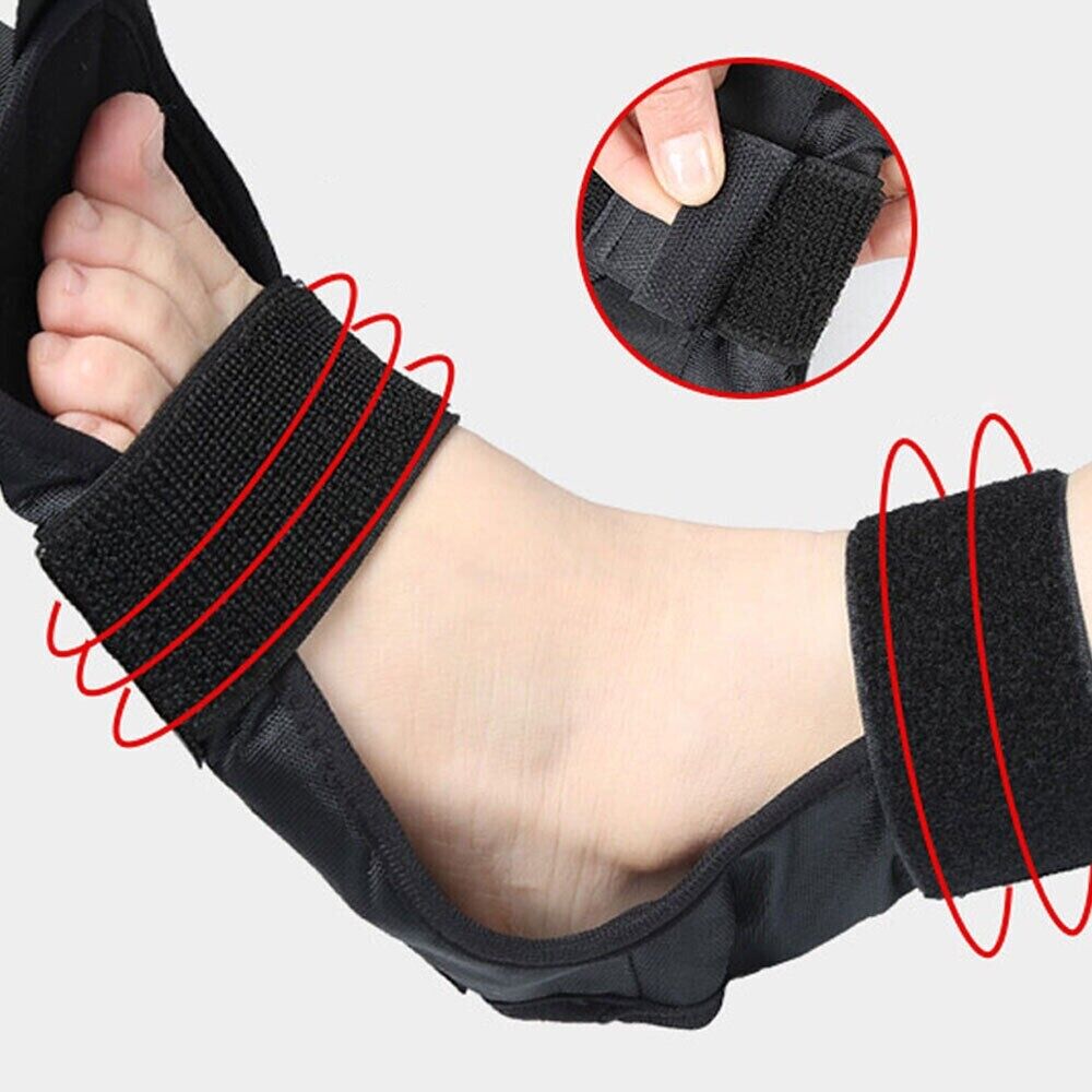 Multi-loop fascia leg stretcher strap for hamstring and plantar fasciitis recovery