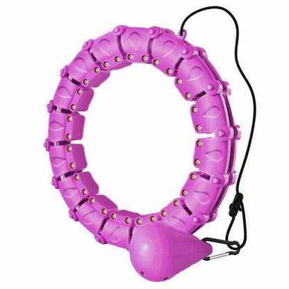 Adjustable weighted smart hula hoop with gravity ball for core and waist workouts