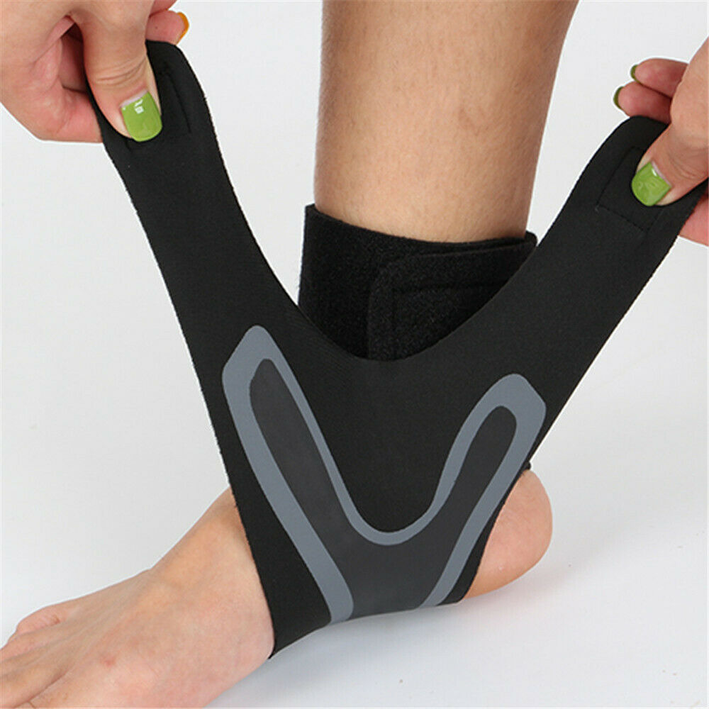 Adjustable ankle and plantar fasciitis compression wrap brace