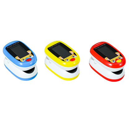 Pediatric kids finger pulse oximeter SpO2 and heart rate monitor
