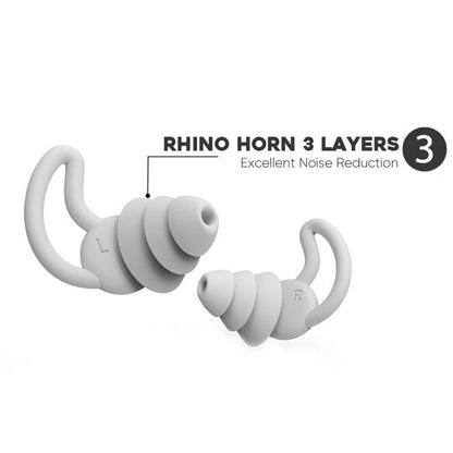 Reusable soft silicone sleep earplugs with 25dB noise reduction