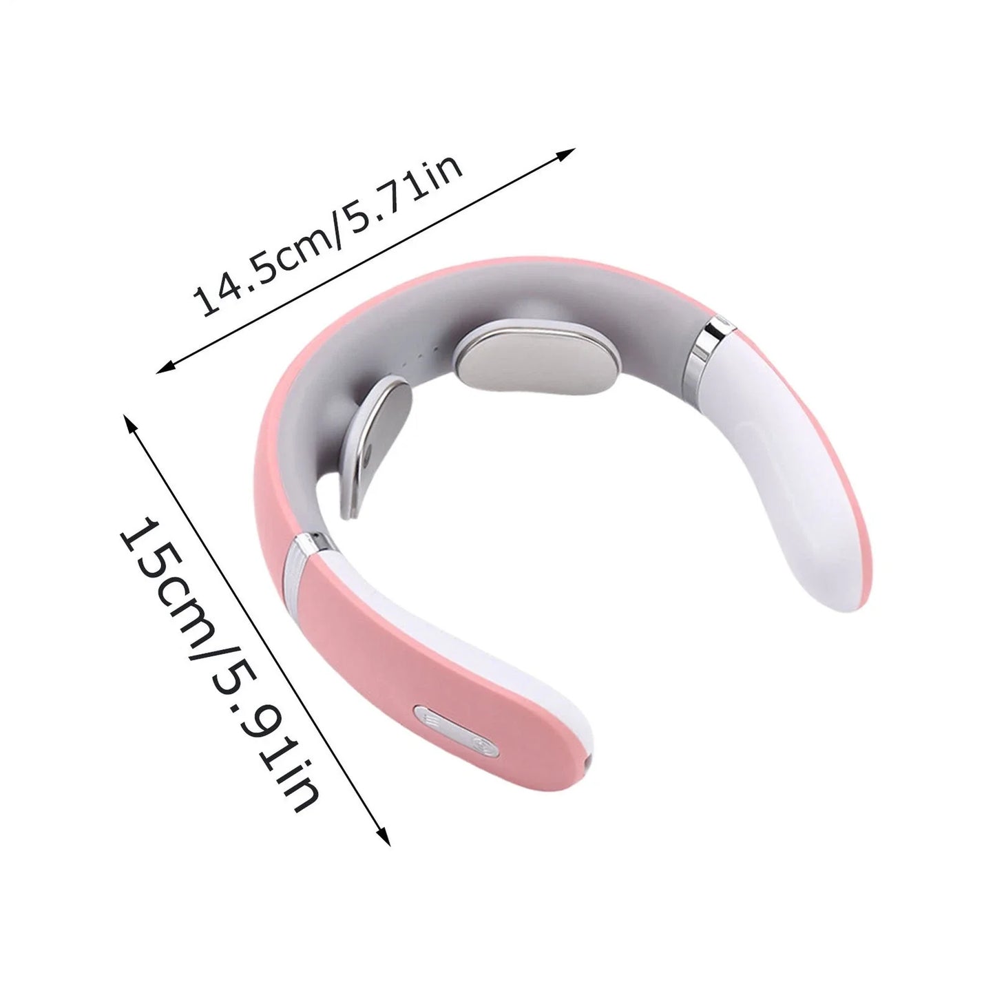 Smart electric heated shiatsu neck and shoulder massager