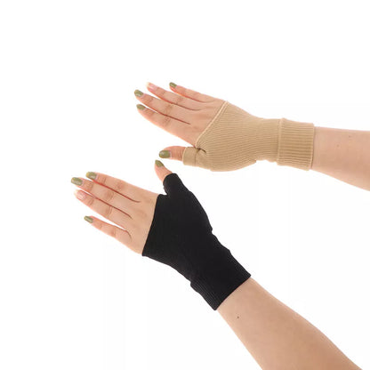 Silicone gel thumb support compression glove for arthritis and tendonitis