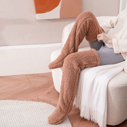 Winter knee-high thermal warm socks
