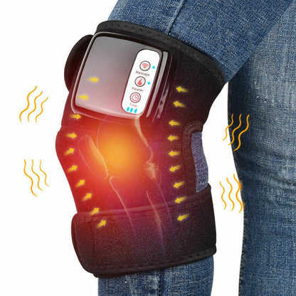 Cordless heated knee massager with vibration therapy for arthritis